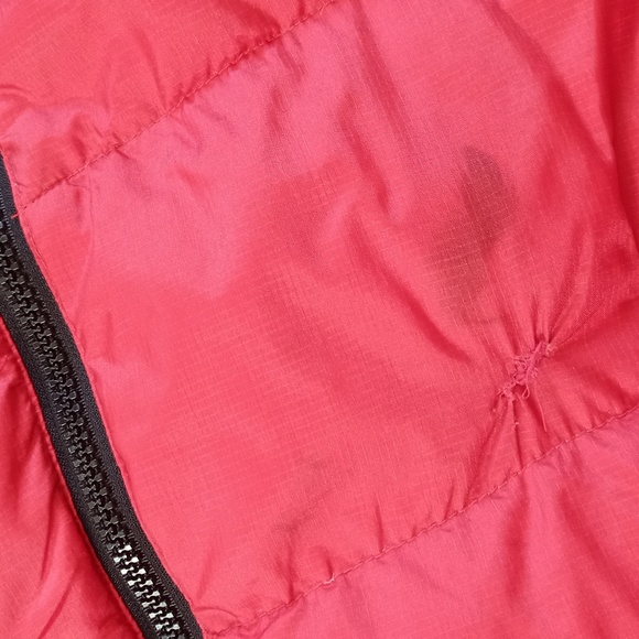 Vintage 90s Tommy Hilfiger Goose Down Puffer Jacket RED - Picture 7 of 14